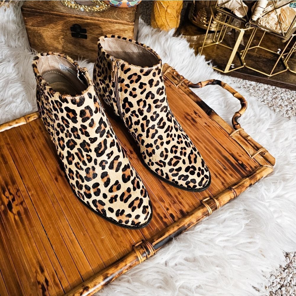 Vionic Leopard Print Ankle Boots - Picture 13 of 14